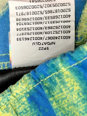 The‎ North Face Printed Class V Mini Shorts Blue Lime Women’s Medium thumbnail 9