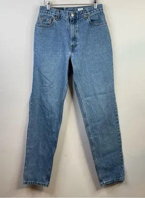 Vintage Levis 550 Relaxed Tapered Jeans Y2K High Waist women 10 28 long tall thumbnail 11