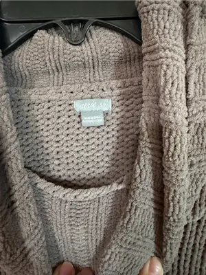 Aerie Small Mauve Knit Turtleneck Sweater Fall Winter Classic Chunky Oversized thumbnail 3