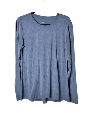 OLD NAVY ACTIVE Grey Soft Athletic Long Sleeve T Shirt w Thumbholes Size Large thumbnail 1