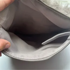 Elegant Taupe Grey Faux Fur Clutch Purse thumbnail 9