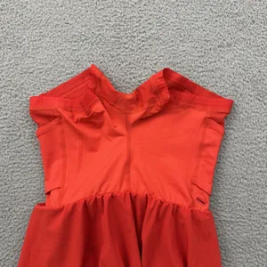Lululemon Court Rival Skirt Skort Hight Rise Hot Heat Tennis Women's 2 Tall thumbnail 3