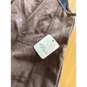 We The Free People NWT Nico Faux Suede One-Piece Jumpsuit XS Brown Romper thumbnail 9