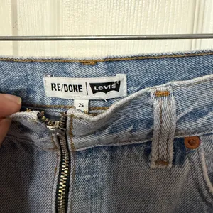RE/DONE x LEVIS wide leg reworked jeans‎ exposed zipper size 25 thumbnail 6