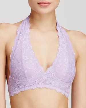 Free People Galloon Lace Halter Bralette thumbnail 1