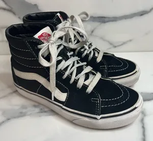 Vans Unisex Black White Suede High Top Skateboard Shoes M Sz 4.5 W Sz 6 Grunge thumbnail 1