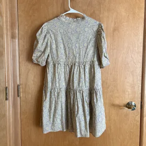 NWT Sundays Eden Celestial Bloom 100% Cotton Floral Tiered Ruffle Mini Dress‎ XS thumbnail 8