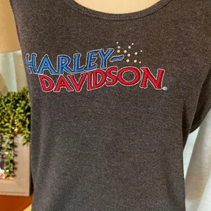 Harley-Davidson Dothan‎ Alabama grey women's tank top size Large L thumbnail 1