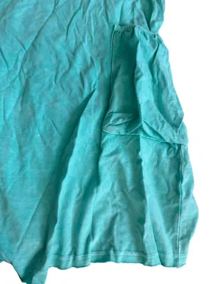 ZENANA Aqua Burnished Shorts Romper Size Large thumbnail 2