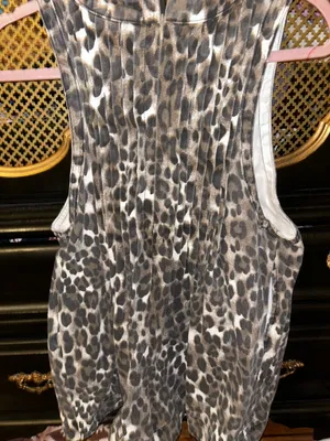 Veveret leopard print romper Gray thumbnail 4