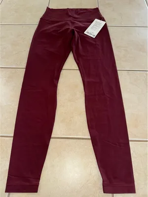 Lululemon Align High Rise 28” Red Merlot Size 8 NWT thumbnail 3
