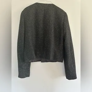 Nine West Women's Sequin Tweed Blazer thumbnail 3