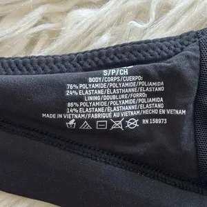 Skims Fits Everybody Crossover Bralette Onyx Size Small thumbnail 7