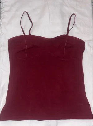 Burgundy Brandy Melville Tank thumbnail 1