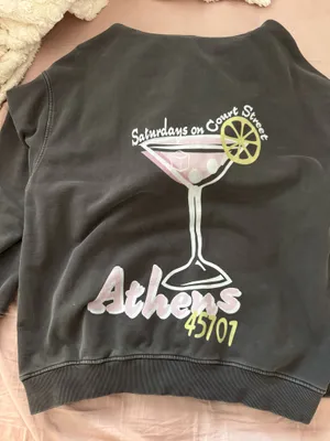 Athens Grey Sweatshirt Gray Size M thumbnail 1