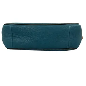 Coach Ergo Shoulder Bag Womens Small Teal Leather Good Vintage Y2K Pebbled thumbnail 8