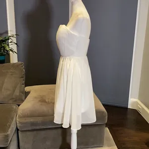 Women’s Elegant Ivory Short Prom Party Formal Dress Size S NWT **READ FLAW thumbnail 5