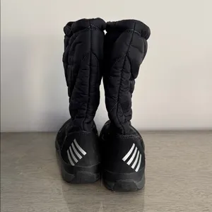 Lands' End Black Quilted Winter Boots Size 8.5B thumbnail 5