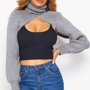 Turtleneck
Sweater‎ Topper Gray Size undefined thumbnail 1