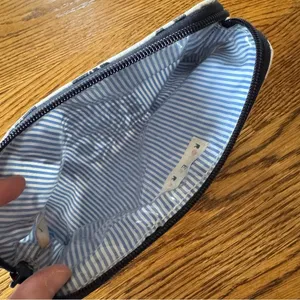 Roller Rabbit Floral Black and Gray Toiletry Pouch thumbnail 3