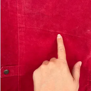 Coldwater Creek Y2K Suede Jacket Sz M Red Boho Western Snaps Cottage Ranchcore thumbnail 7