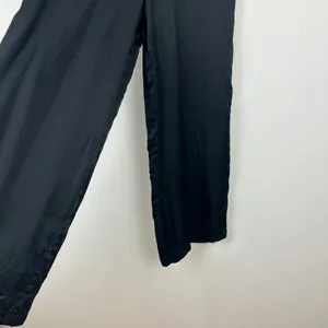 Athleta Calm Cool Pant Pull On Satin Cupro Wide Leg Relaxed Lounge Medium Black thumbnail 6