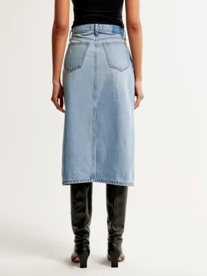 Abercrombie Denim Midi Skirt thumbnail 3