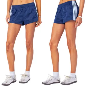 Edikted Nikki Nylon Shorts Womens XL Navy Blue Sporty Athleisure Retro Shiny NWT thumbnail 3