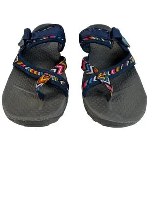 Skechers Colorful Strap Sport Sandals Navy with Multicolor Pattern thumbnail 3