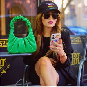JW‎ PEI Gabbi Ruched Hobo Handbag - Grass green thumbnail 2