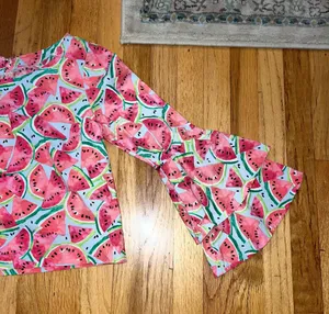 Watermelon blouse flare sleeves shirt thumbnail 2