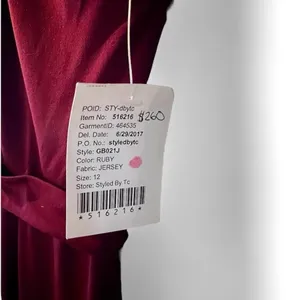 Amsale COLBY Crimson Formal Gown 10/12 Prom Dress Bridesmaid Romantic NWT R-$268 thumbnail 7