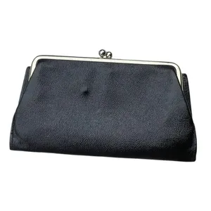 Vintage Renwick Morro Calf leather wallet. Black thumbnail 2