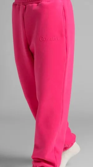 NWT COMFRT MINIMALIST Sweatpants Hot Pink Xl thumbnail 1