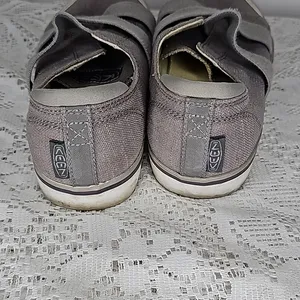 Keen Elsa III Gore canvas gray elastic slip on walking comfy shoes sz 8 thumbnail 5