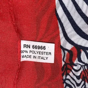 Red‎ Black White Abstract Zebra Stripe Sheer Scarf Lightweight Statement Blue thumbnail 3