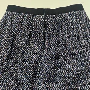 French Connection Multi-Color Tweed w/ Black Contrast A-Line Mini‎ Skirt Size 6 thumbnail 12