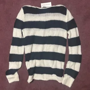 John Galt Black White Stripe Colette Sweater thumbnail 2