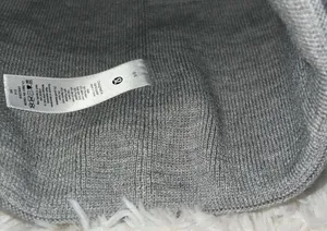 Lululemon Warm Revelations Beanie Color Rhino Grey / Highlighter Yellow OS NWT thumbnail 5