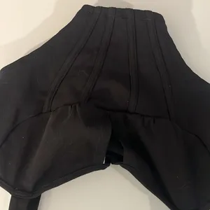 shein black front tie corset top size medium thumbnail 2
