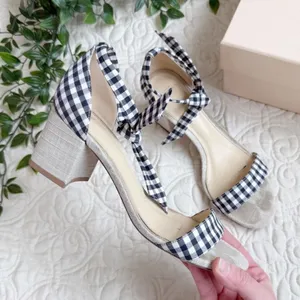 Alexandre Birman Clarita Gingham Sandals Sz EU 38 thumbnail 1