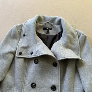 H&M Double Breasted Pea Coat thumbnail 6