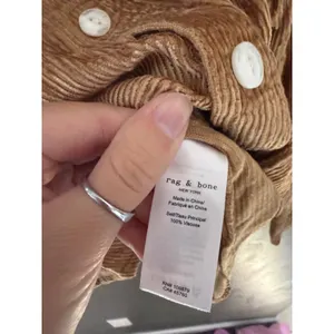 Rag & Bone Womens XS Camel Tan Ribbed Viscose‎ Corduroy Button Down Shirt thumbnail 5