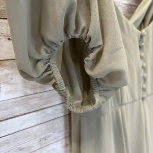 DB Studio Celebrate Womens 8 Maxi Dress Sage Green Leg Slit Sweetheart Neckline‎ thumbnail 14