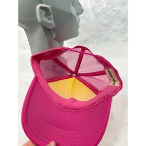 Gender Happy Pink White Mesh Trucker Hat Snapback OTTO‎ Base Cap thumbnail 5