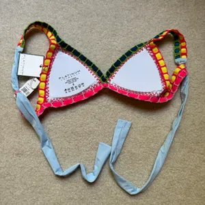 Platinum Crochet Bikini Top thumbnail 3
