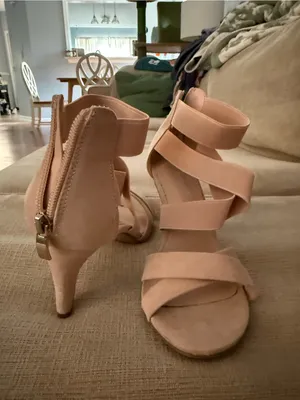 Women’s Blush Strappy Ankle-Wrap Heeled Sandals thumbnail 3