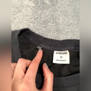 Gymshark black cropped long sleeve top XL thumbnail 4