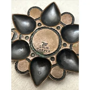 Vintage Bell Trading Post‎ Copper Turquoise Pendant Blue thumbnail 4