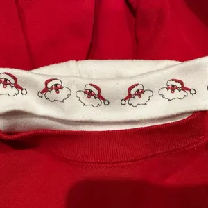 Vtg 80s Jerzees ugly Christmas sweatshirt single stitch/faux turtleneck Sz Large thumbnail 3